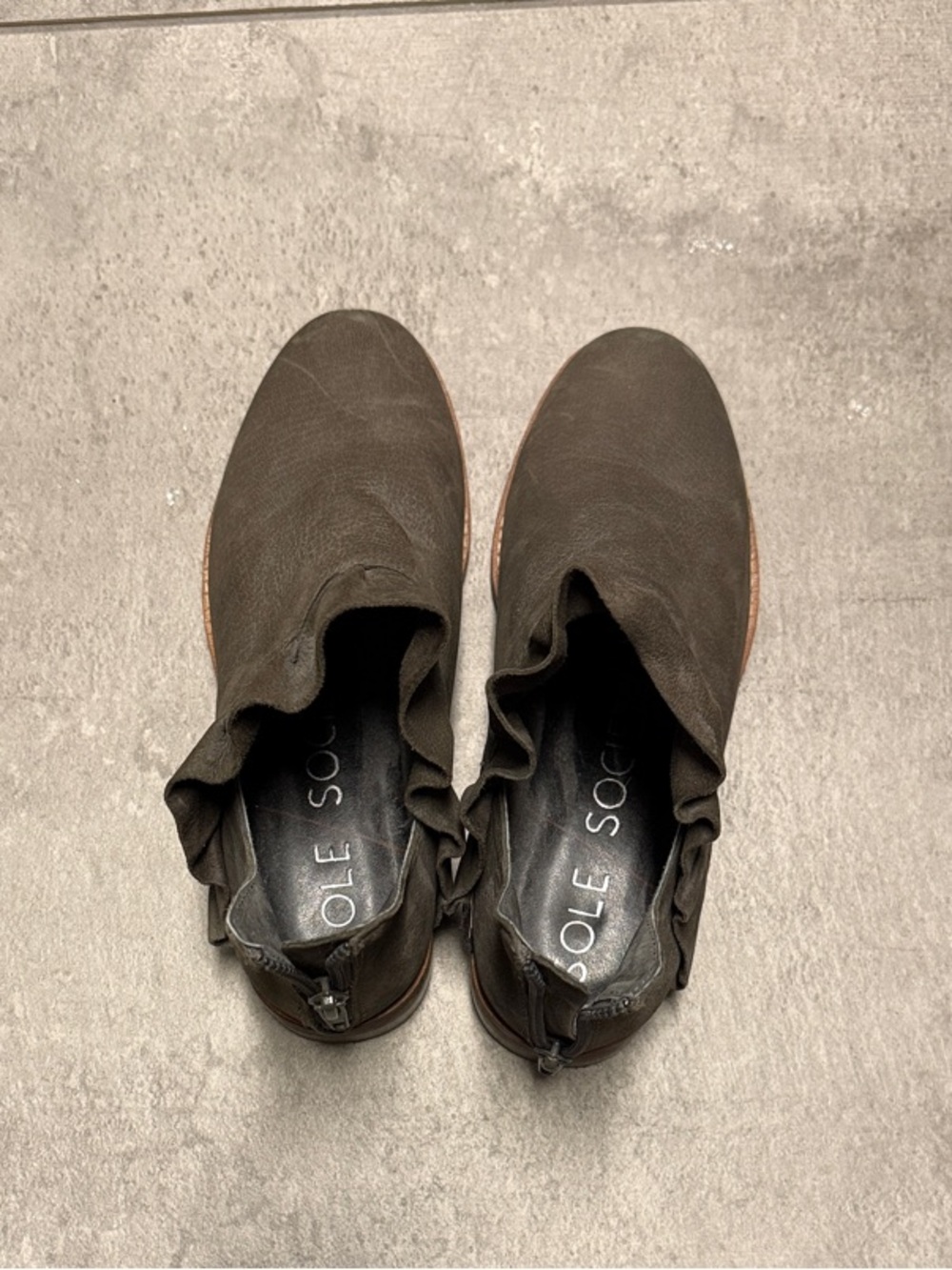 Sole Society Brinya Ruffle Ankle Booties